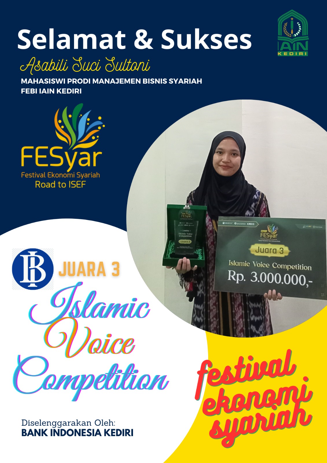 Juara 3 Islamic Voice Competition Fesyar